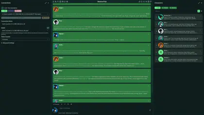 Serene Pub in the Mint theme